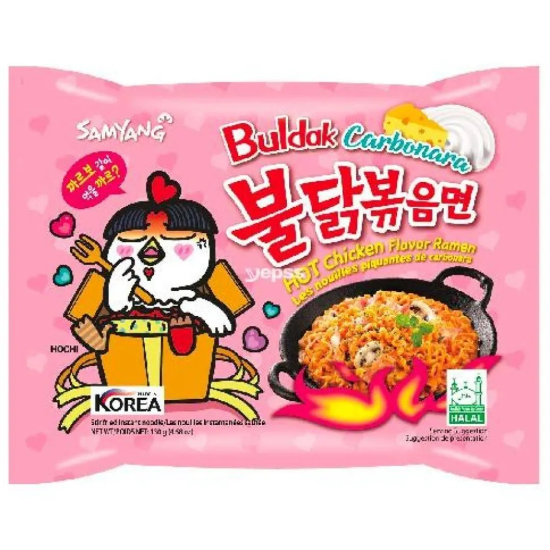 Samyang Hot Chicken Noodle Carbonara - 40 Pack