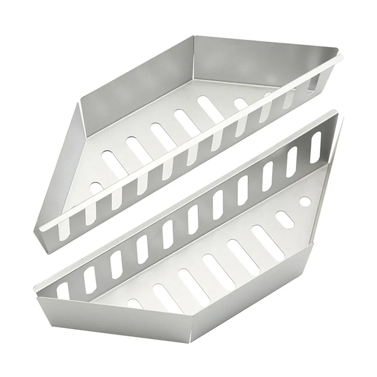 Charcoal Container Contoured Carbon Briquet Grilling Baskets 2 Pieces
