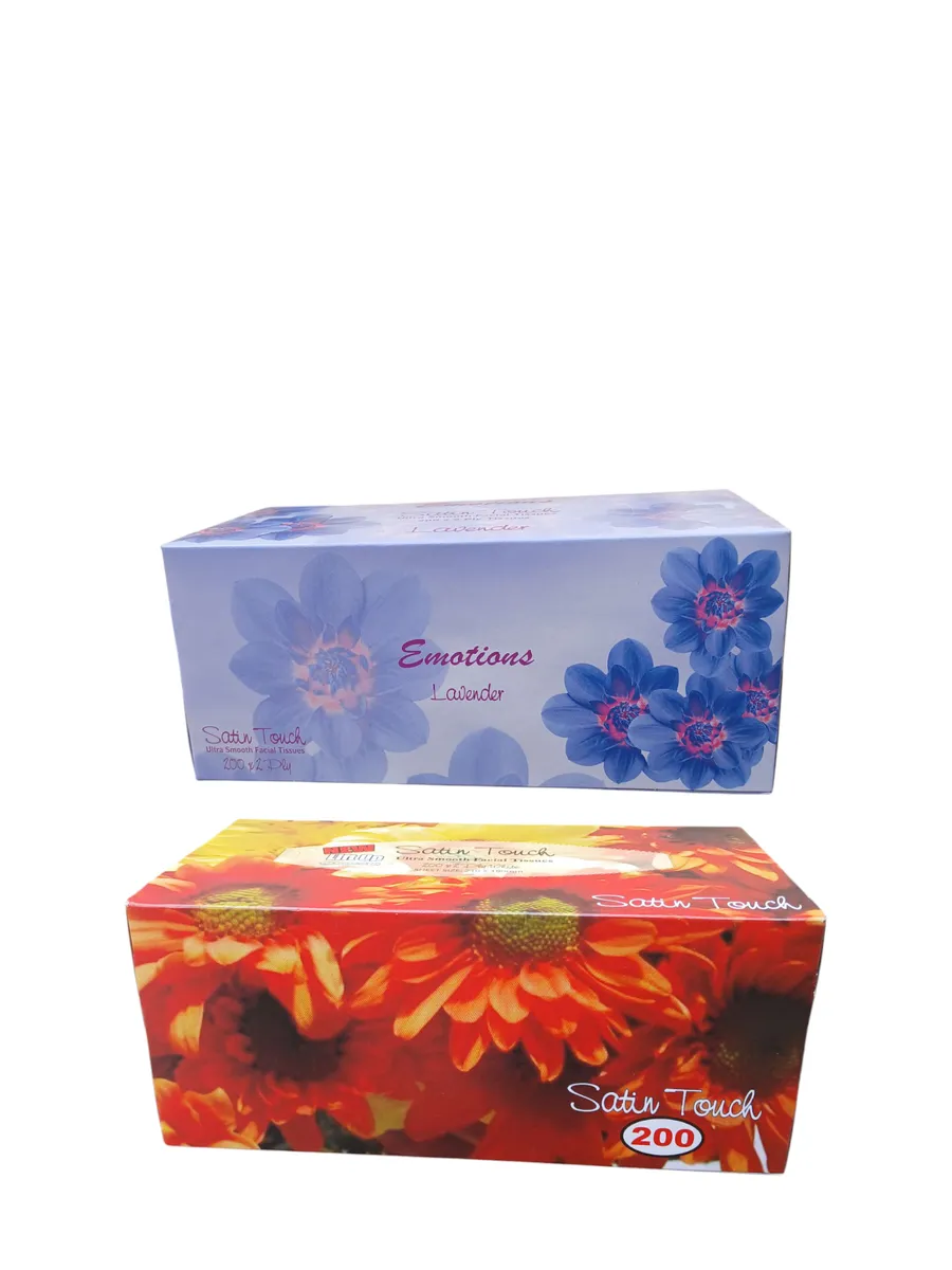 2 Pack - Satin Touch Ultra Smooth Facial Tissues 200 x 2 Ply Tissues