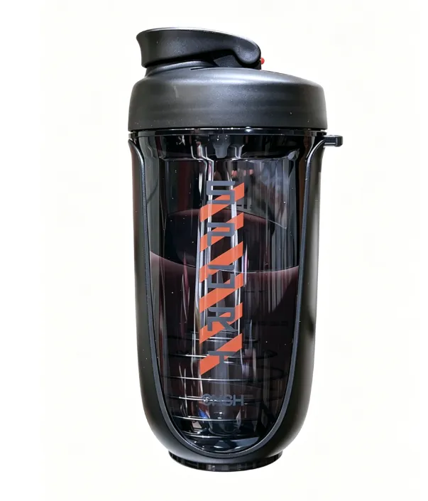 Leakproof Flip Lid Protein Mixing Cup, Outdoor Sports Portable Drink Bottle
