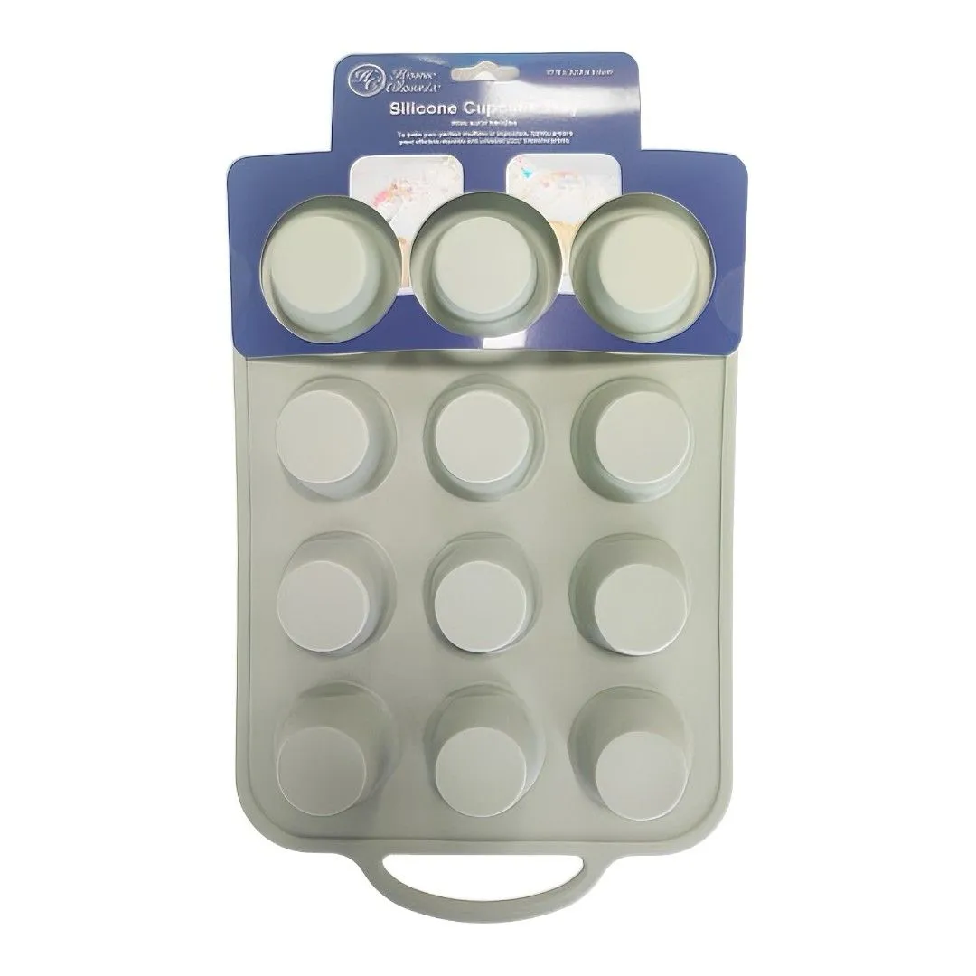Home Classix Silicone Cupcake Tray With Solid Handle 37.5x22.6x3.5cm (1 PC)