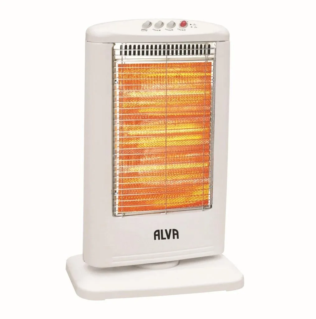 ALVA Electric Quartz Heater 1200W | 3 Bars | White