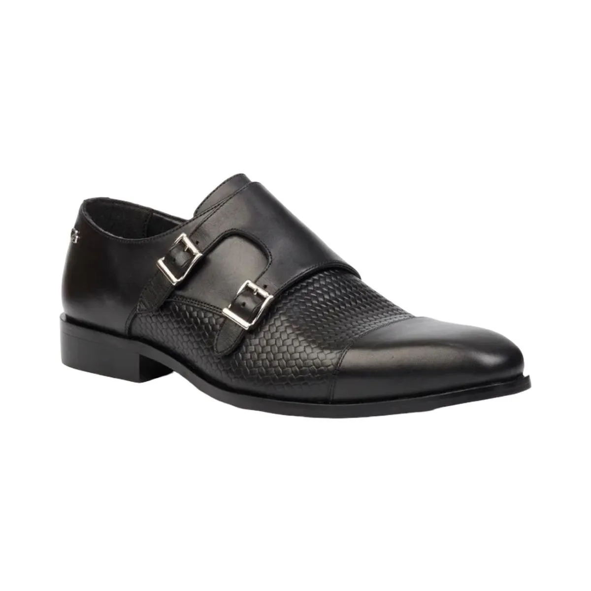 Men's Double Monk Strap Formal Dress Shoes - Cap Toe