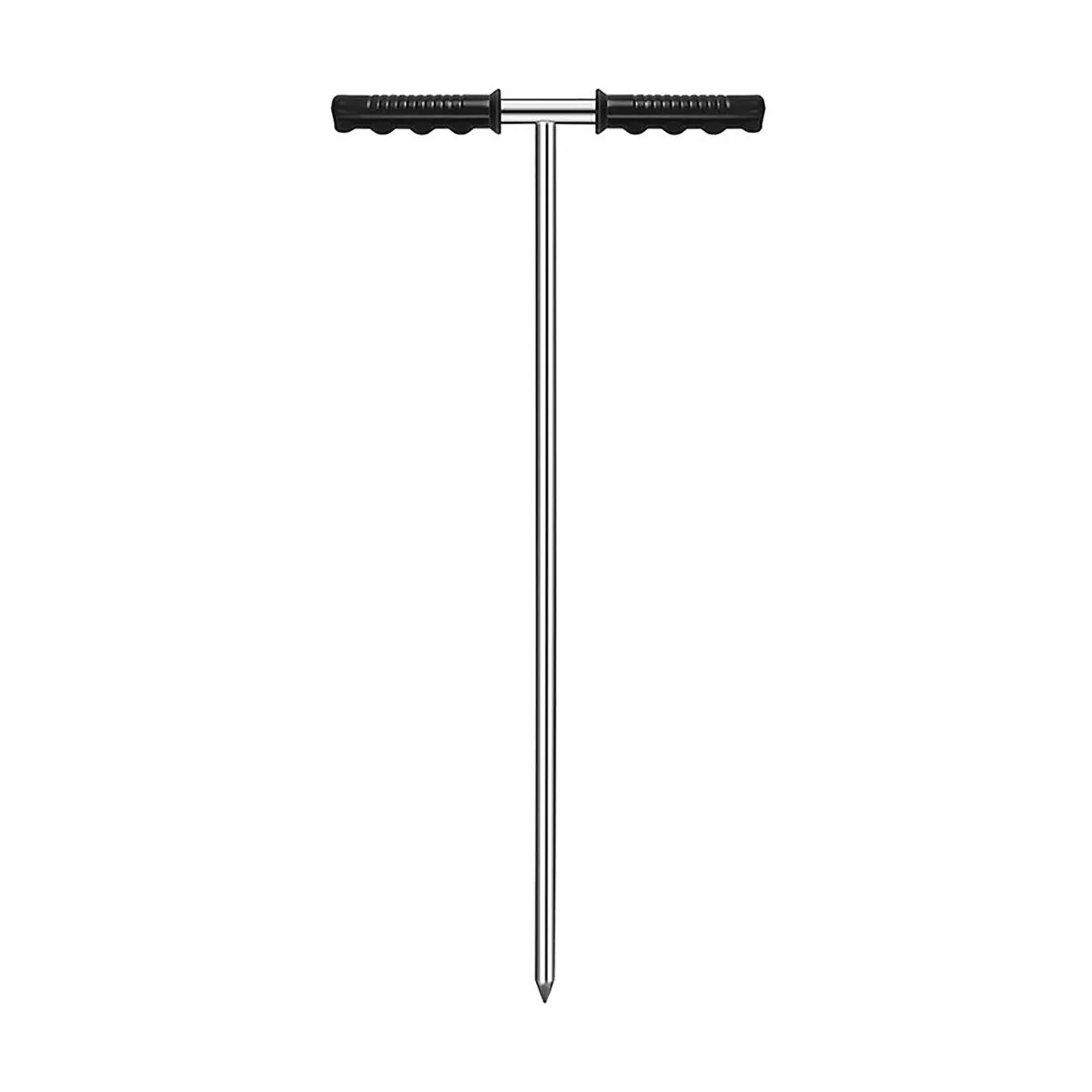 Stainless Steel Soil Probe Rod Hight Adjustable Ground Rod Tool With Handle