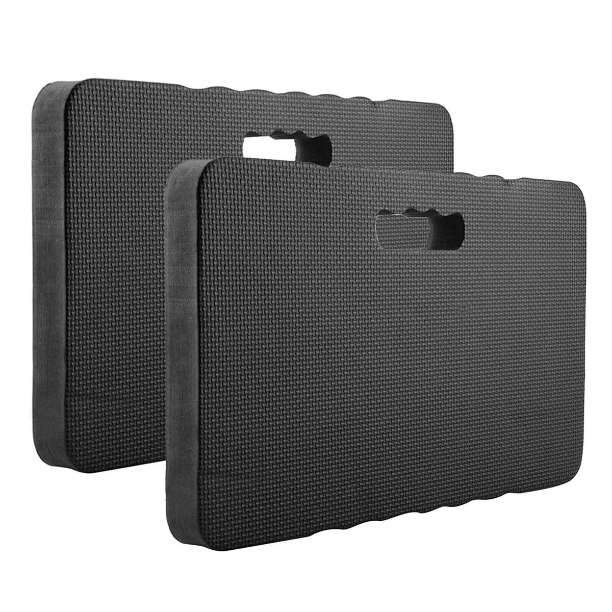 2 Piece Garden Kneeler EVA Foam Knee Protection Mat Comfortable and Durable - Black