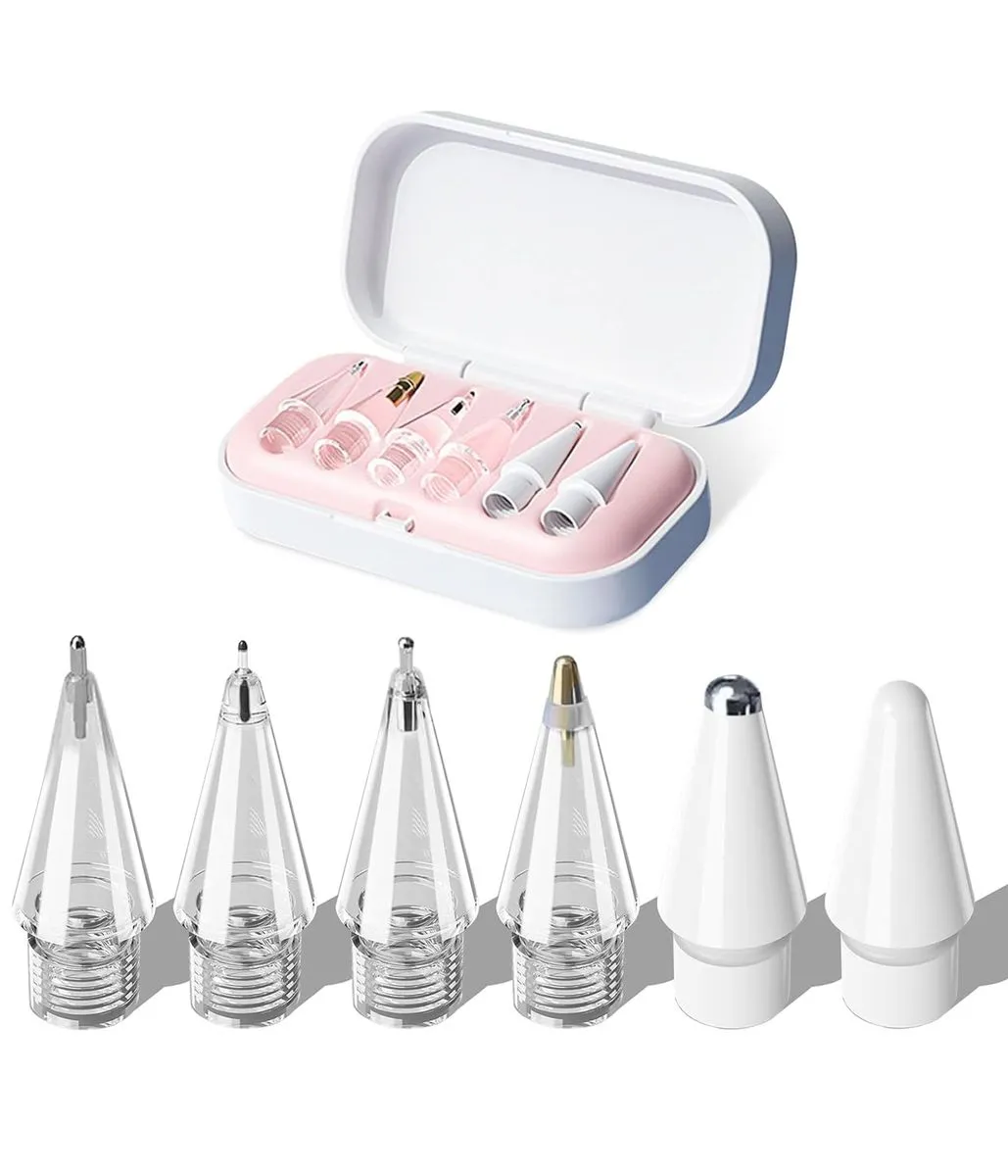 Replacement Pencil Tips Compatible with Apple Pencil Pro/2nd /1st /USB-C - Pink