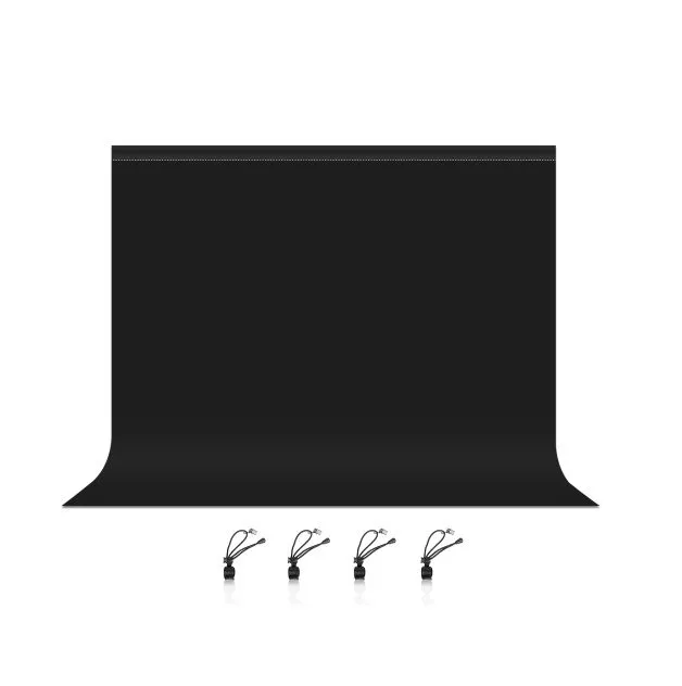 PULUZ 3m x 2m Photography Photo Studio Background Thickness - PU5214 - Black