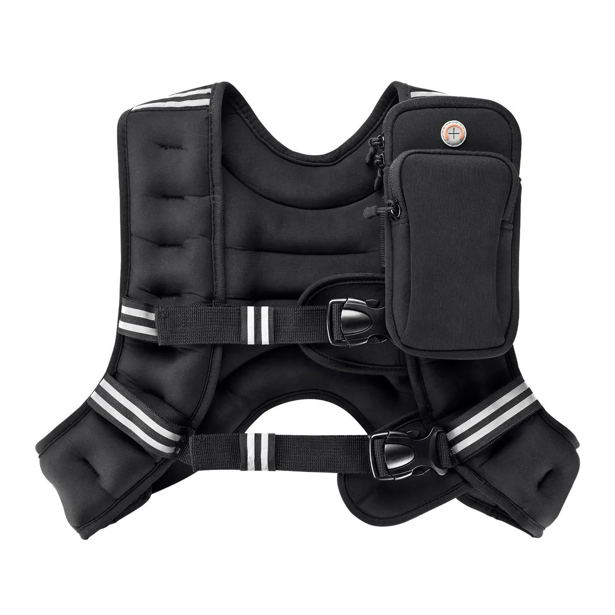 Weighted Vest,Reflective Strip Weighted Vest Phone Arm Bag Set