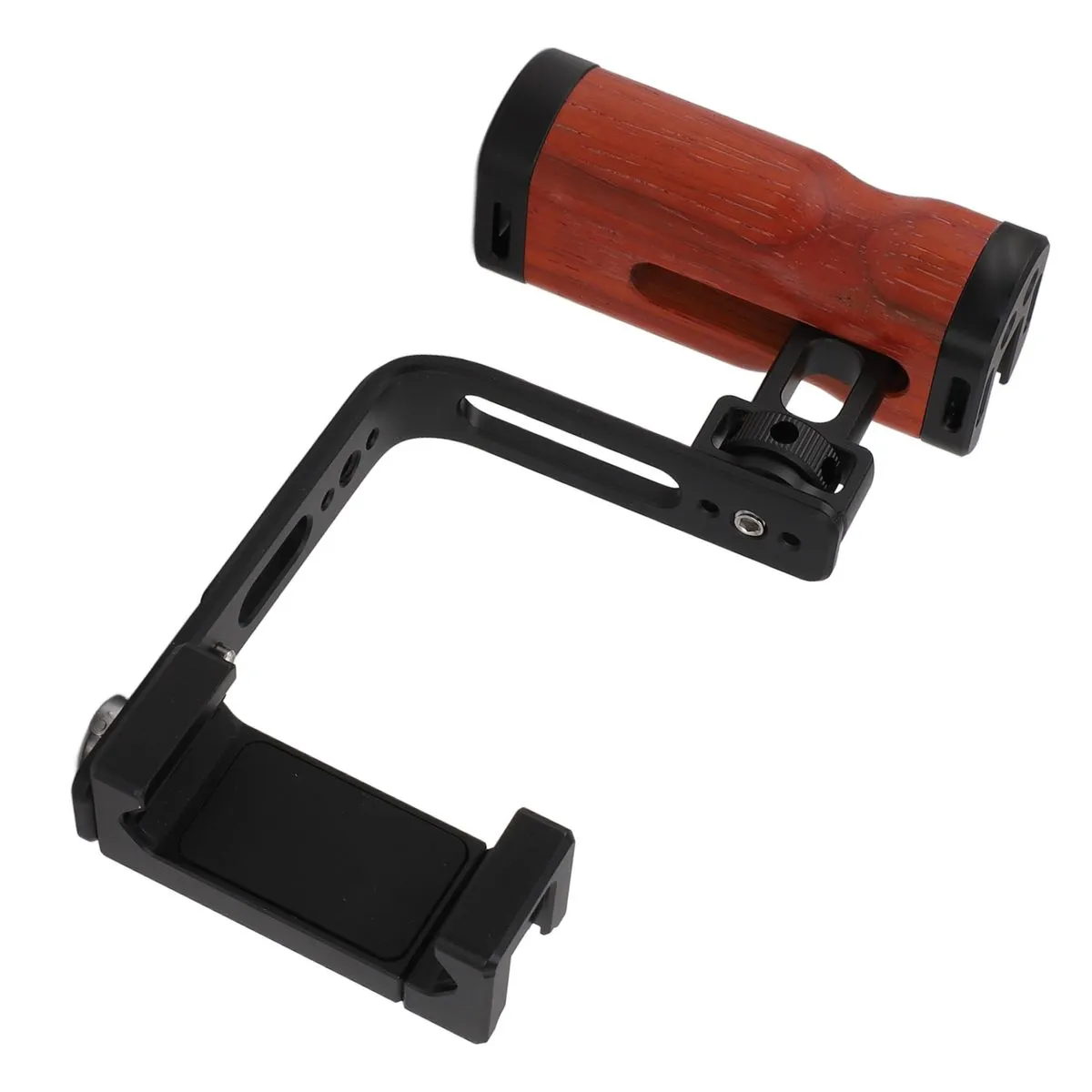 Wood handle phone camera grip