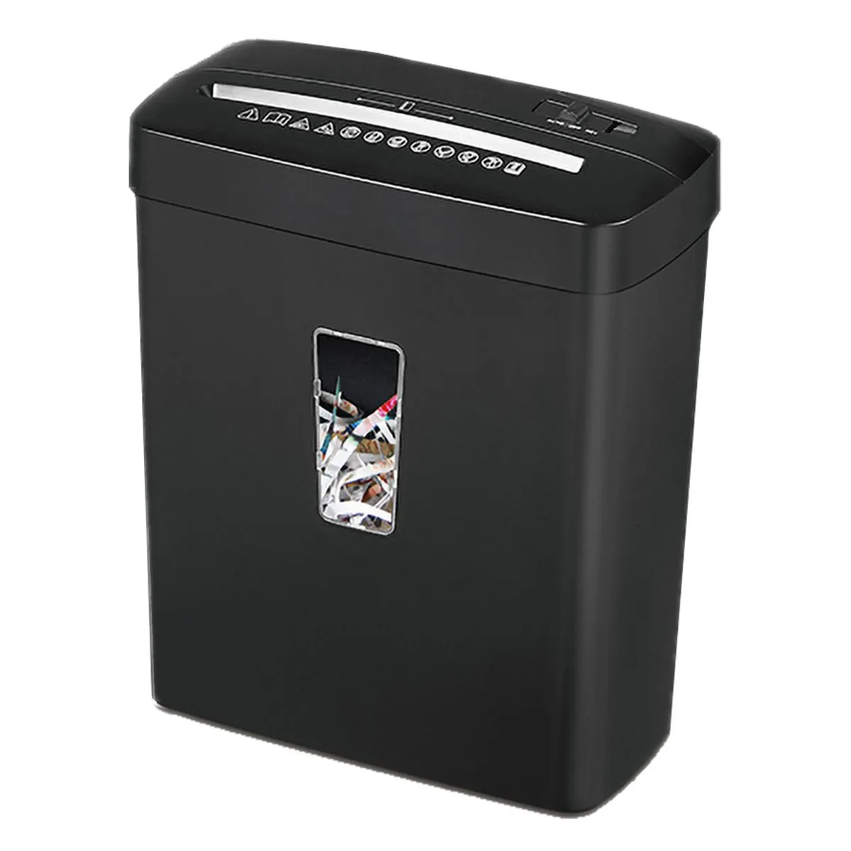 Paper Shredder P-4 High Security Level 6 Sheets Cross Cut with 13L Bin