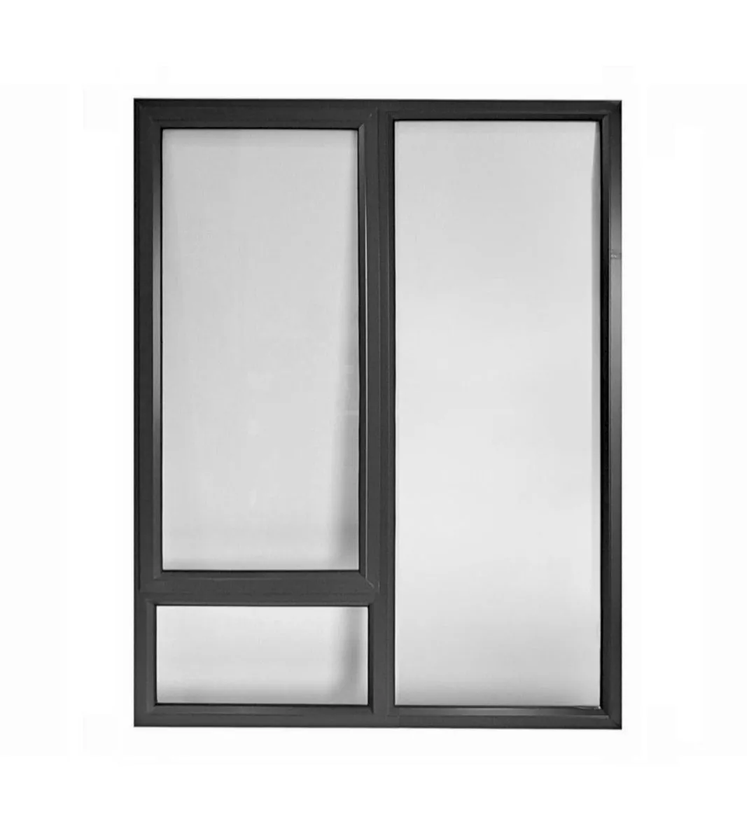 Aluminium Window 900 x 1200 SH0912 - Black