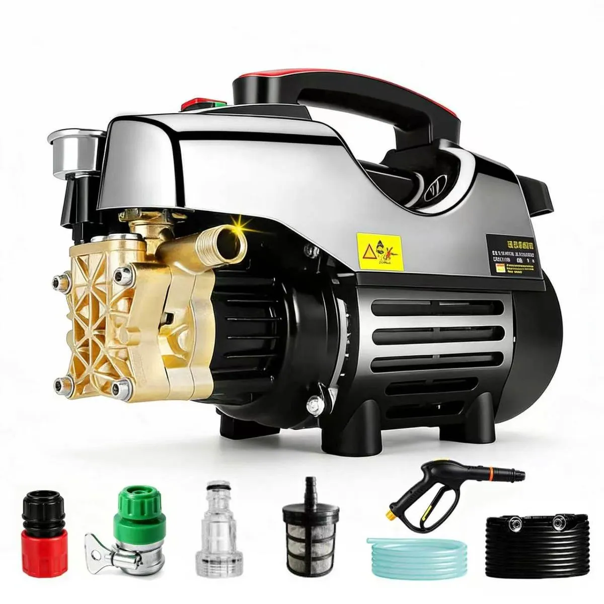 3800W Portable High Pressure Washer, 18MPa Duty Electric Car &Patio Cleaner