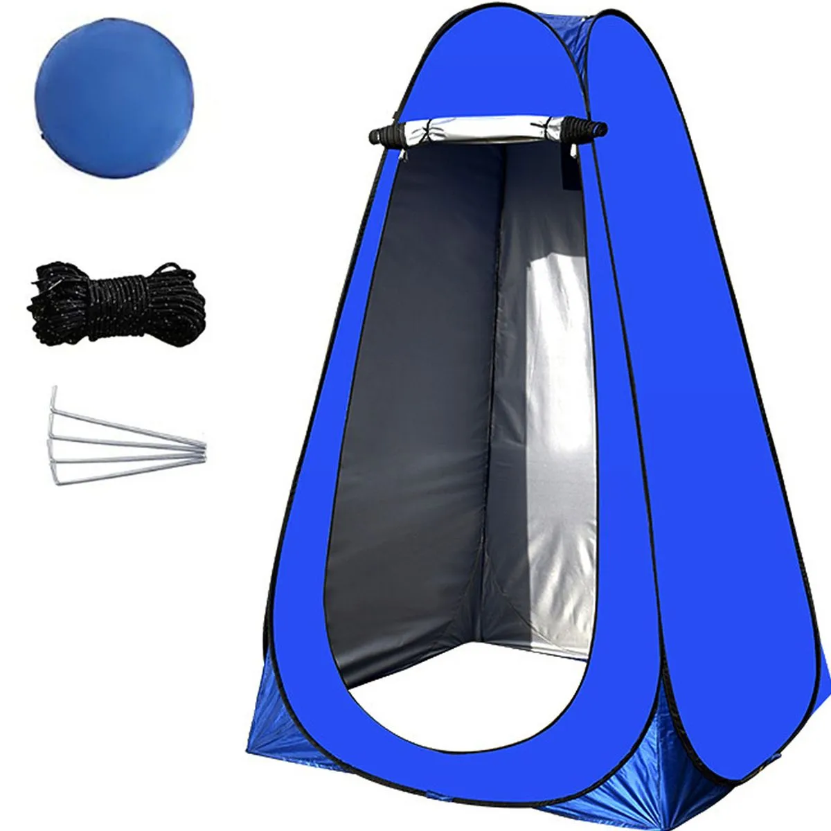 Quick Opening Pop-up Dressing Shower Changing Tent - blue