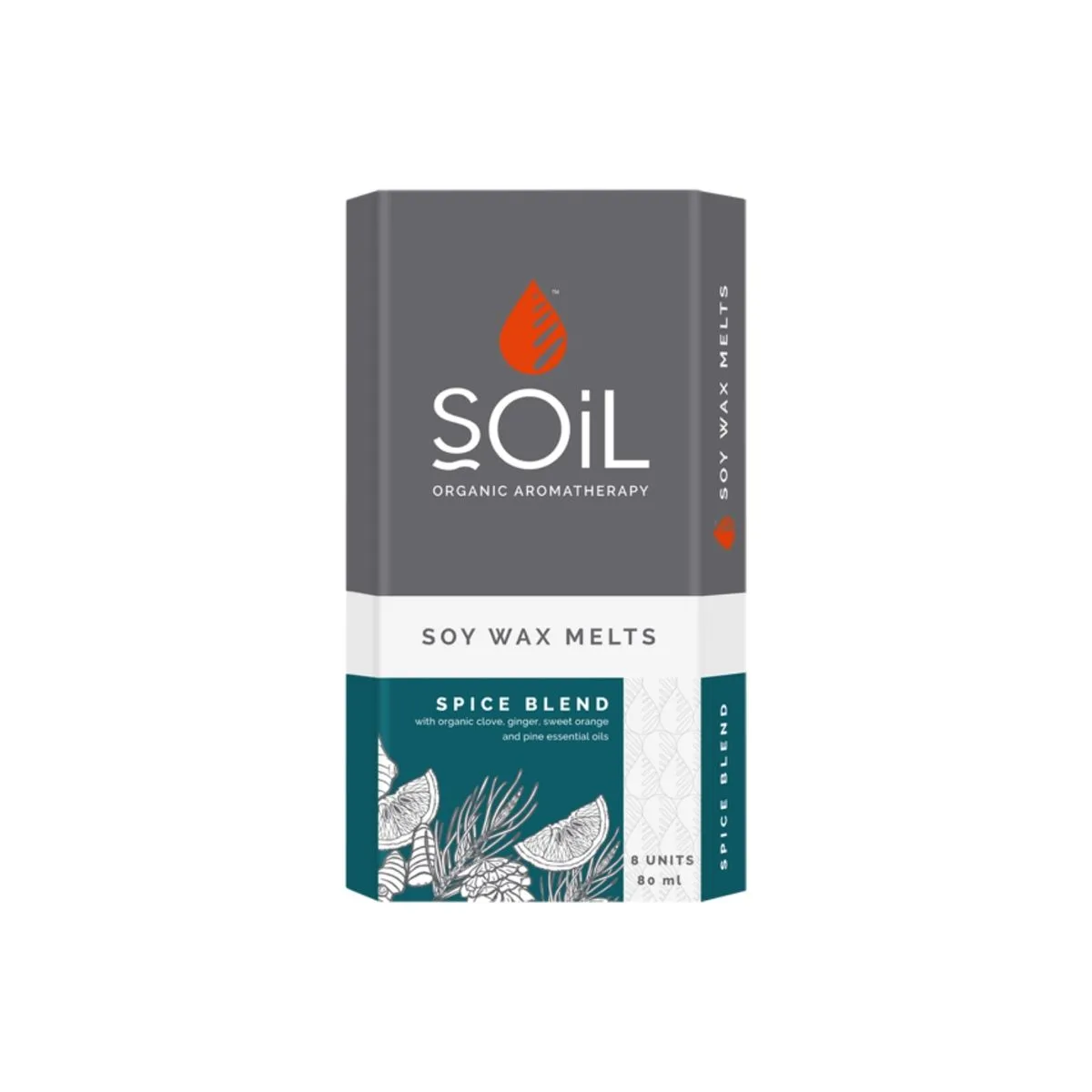 SOiL Organic Soy Wax Melts 8 pieces - Spice Blend