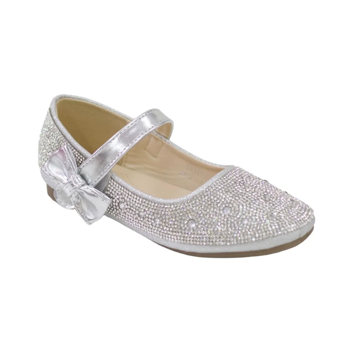LaMara Paris Saydee Infants Girls Diamanet Ballerina Silver