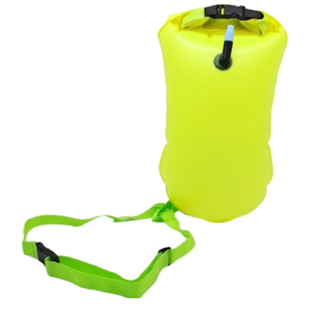 Arfast - 2-in-1 Swim Buoy Dry Bag with Waist Belt for Water Sports - Green