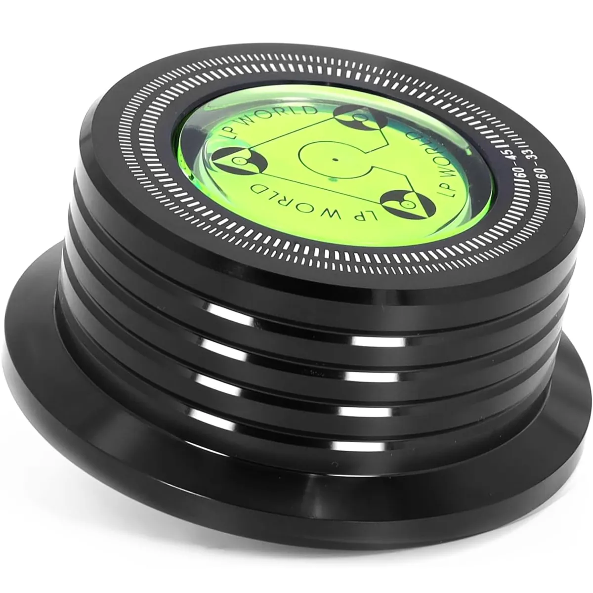 60HZ Record Stabilizer Vinyl Turntable Weight for LP Record Players - Black