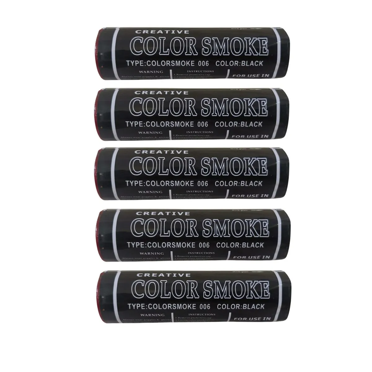 5 X Colour Smoke Bombs Grenade - Celebrations, Party, Baby Showers and Events - Black