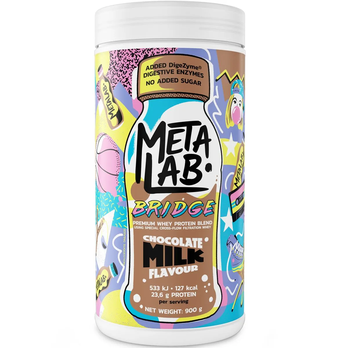 METALAB Bridge Premium Whey Protein Blend (900g) - Chocolate Milk