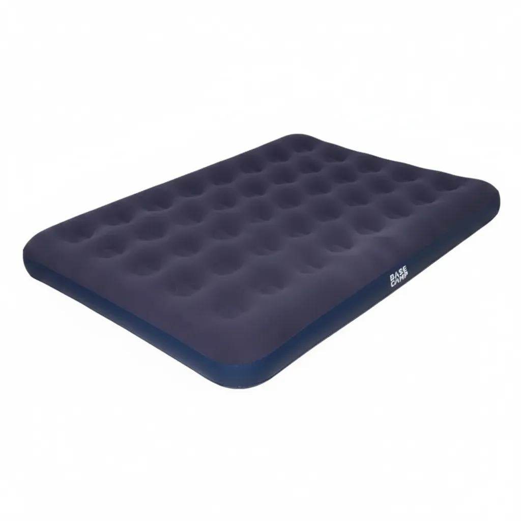 Basecamp Flocked Double Inflatable Air Mattress - 191 x 137 x 22 cm