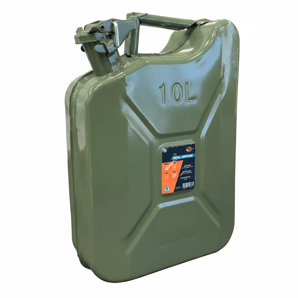 Mobi 10 Litre Metal Jerrycan for Fuel and Liquid Storage