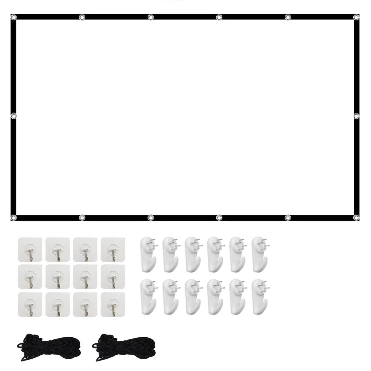 120 Inch HD Projector Screen Portable Foldable 265x150cm