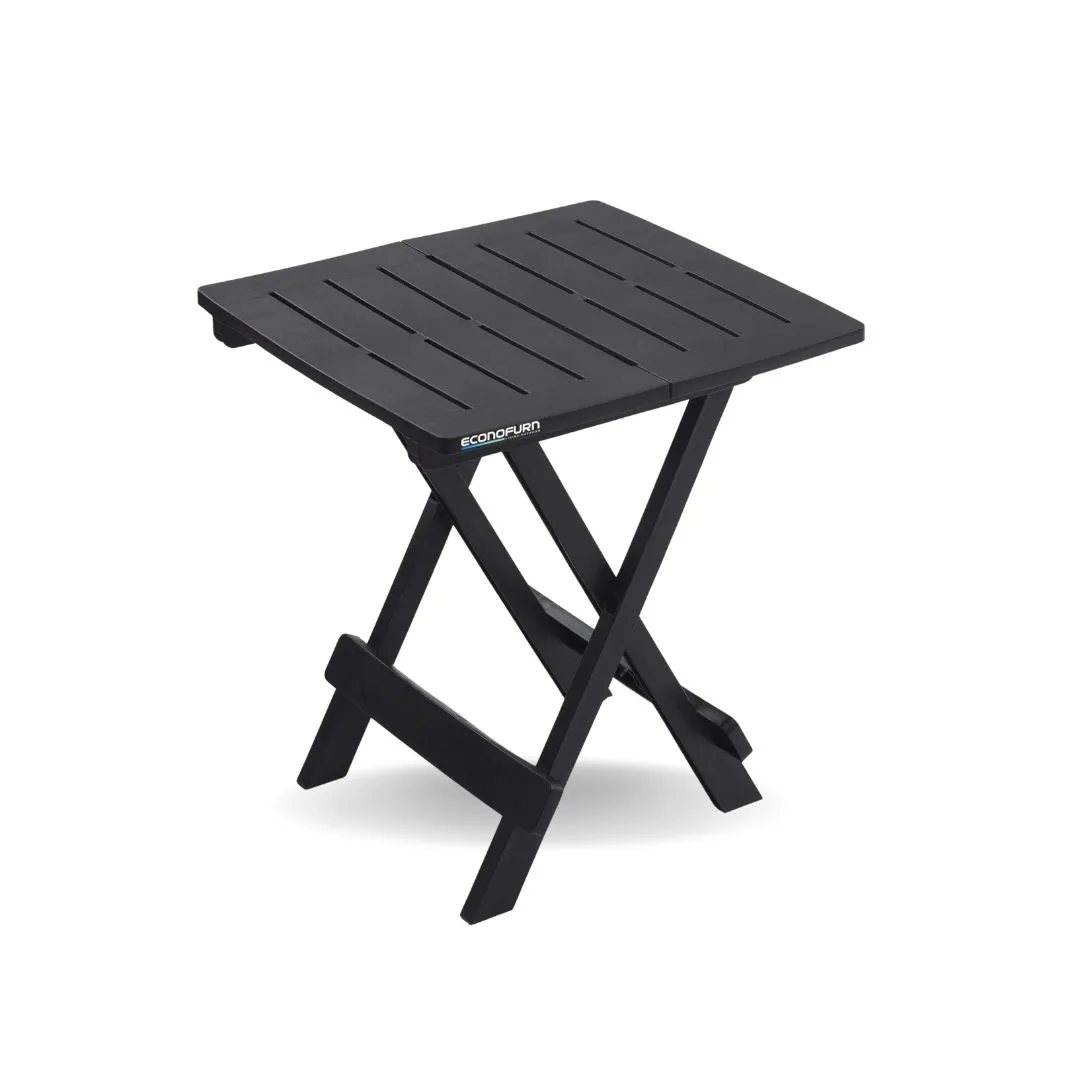 ECONOFURN Progarden Adige Folding Patio Side Table - Anthracite