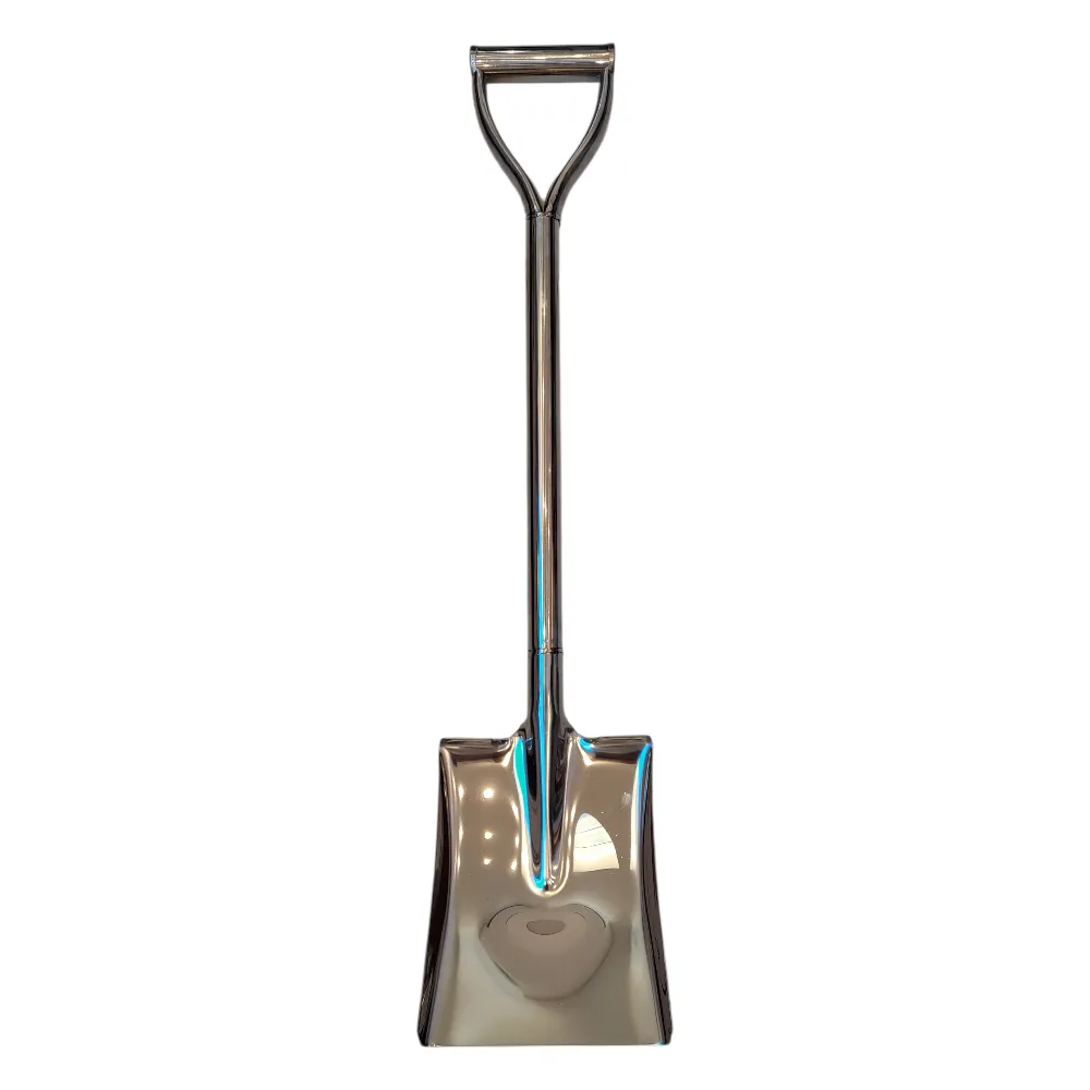 Stainless Steel Square Spade 80cm with D-Handle