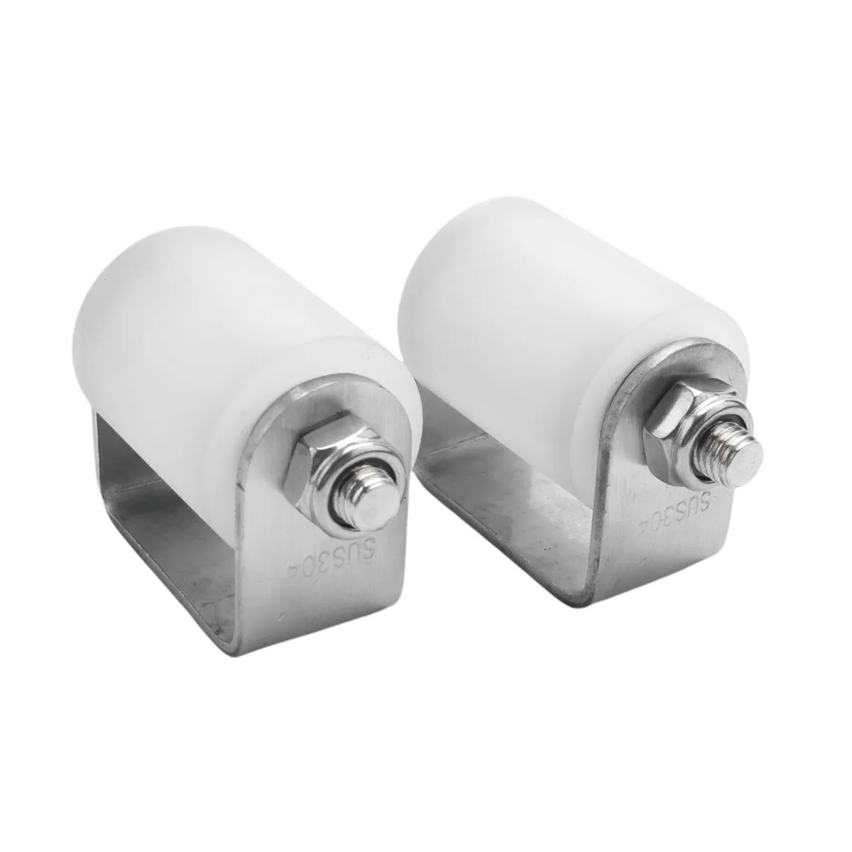 2Pcs Slide Gate Guide Roller 3 Inches Hard Nylon Sliding Rolling