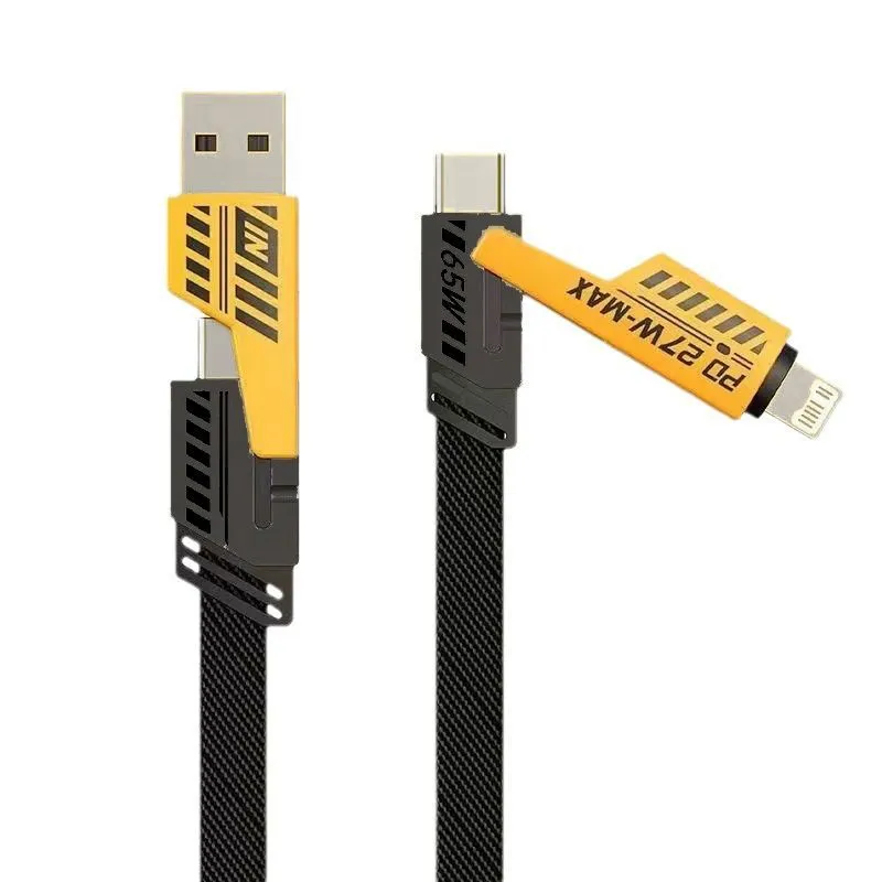 4-in-1 USB-C Cable 1M Compatible with iPhone & Android