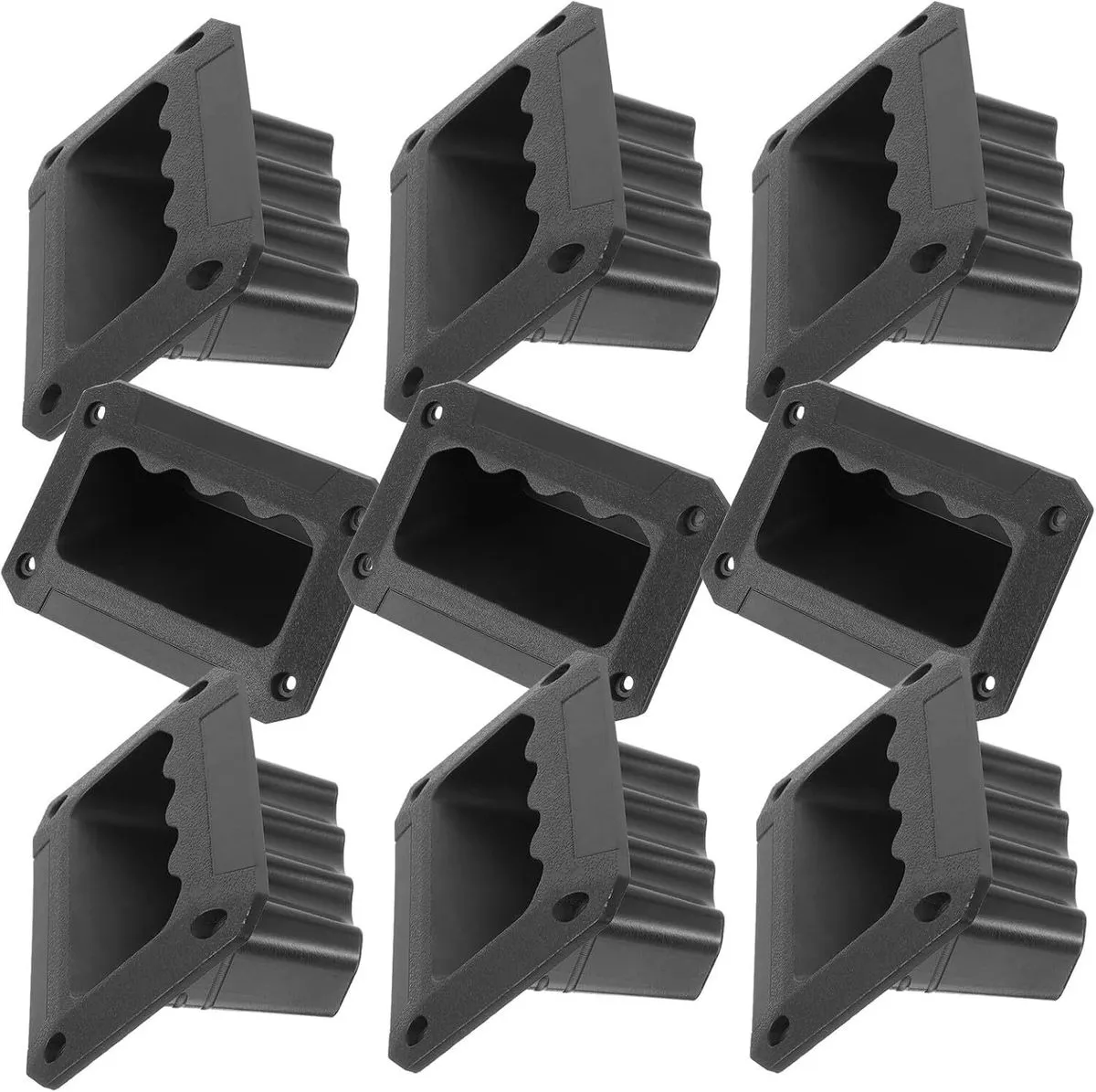 Black Plastic Speaker Cabinet Handles Side Grip for Guitar Amplifier & Aud