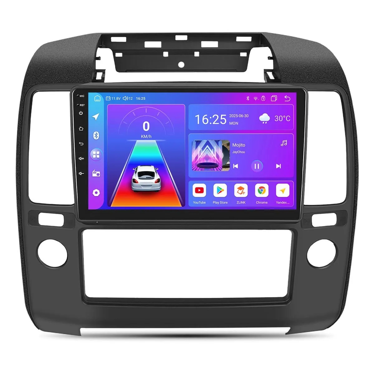 Android 13 Radio Wireless CarPlay Compatible With Nissan Navara 2006-2012