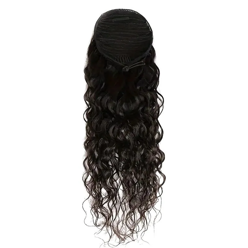 Brazilian Hair Water Curly Ponytail - 18inch