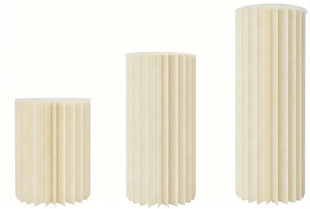 3 Piece Foldable Cylinder Cake Stand Set For Parties