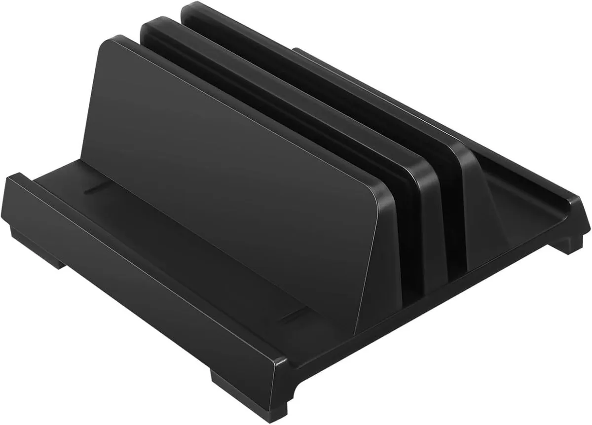Adjustable Laptop Stand Black Laptop Computer Stand Office Desk Organizer