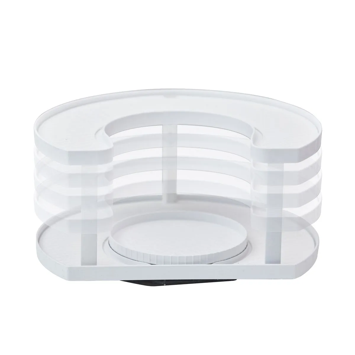 Spice Spinner Two-Tiered Spice Rack With Dual Turntables