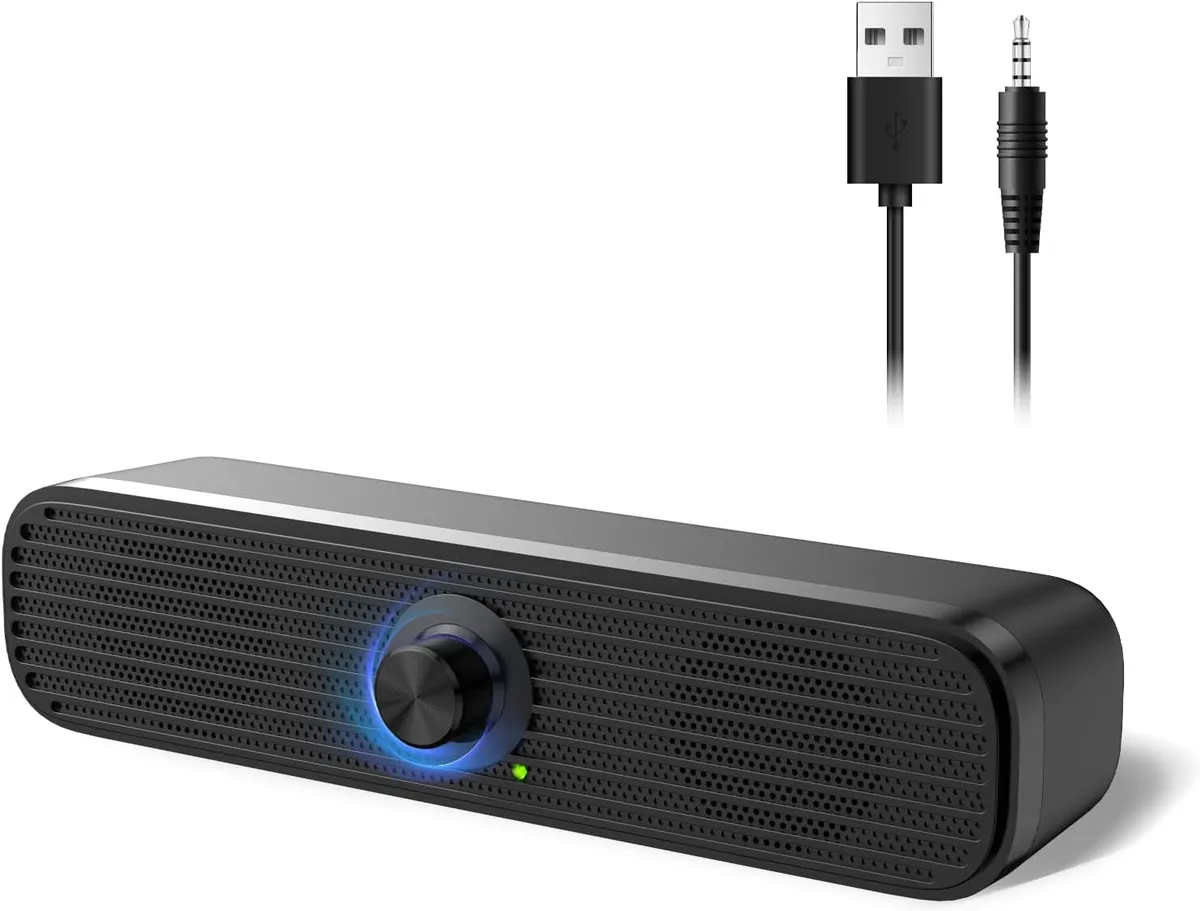 Computer Speakers for Desktop Laptop Tablet, USB Powered PC Speakers Wired