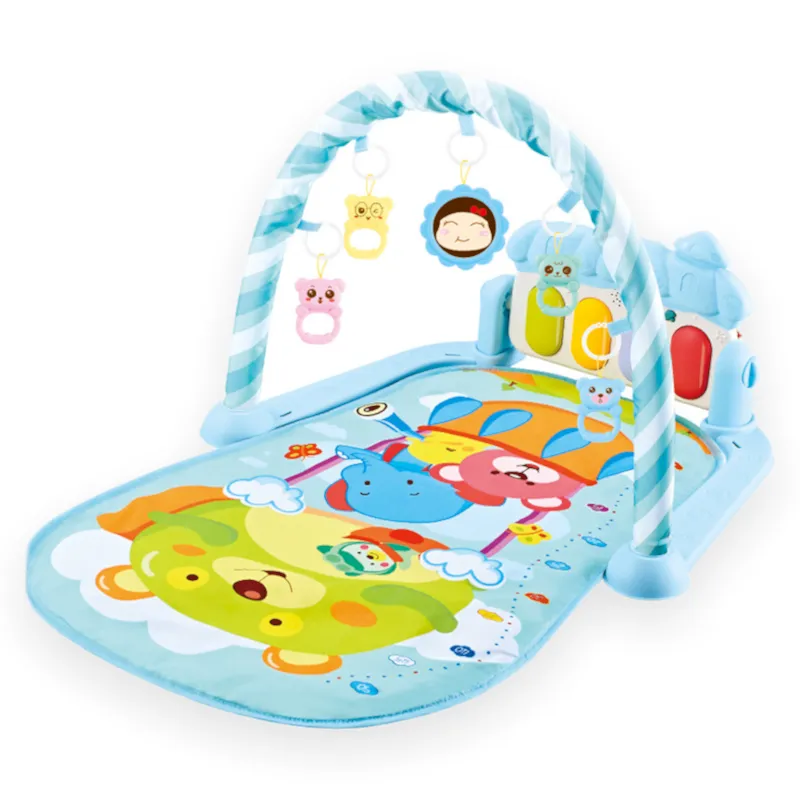 Multifunctional Baby Play Mat - Piano Gym - Toys for Babies - Blue