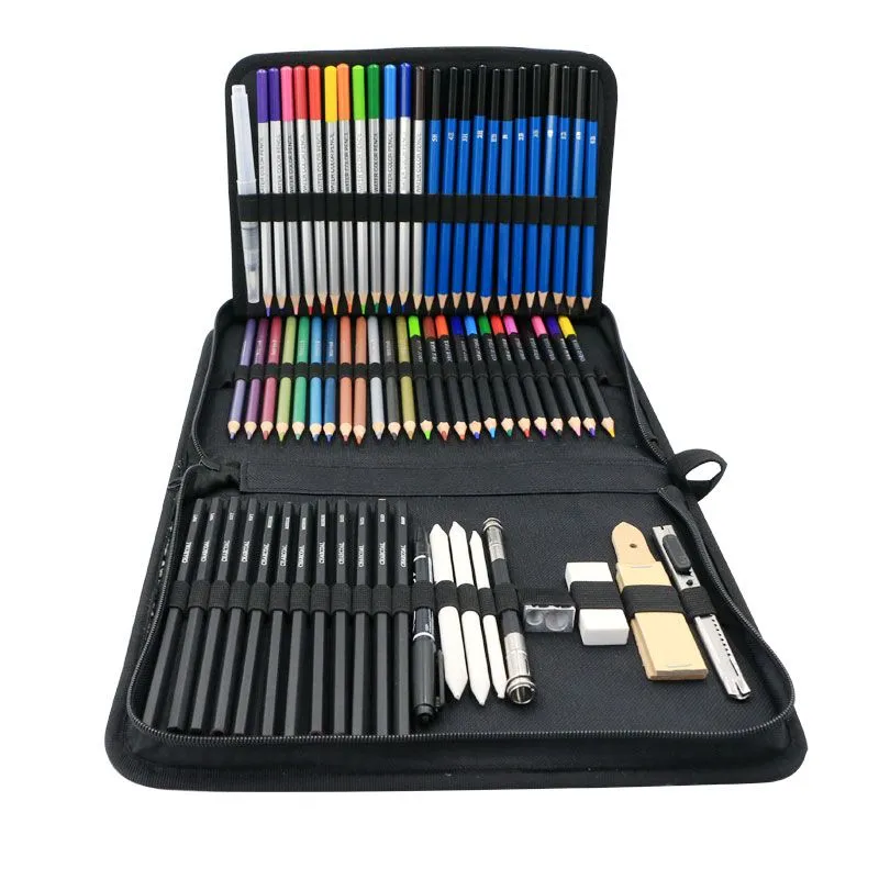 Charcoal & Colour Sketch Set