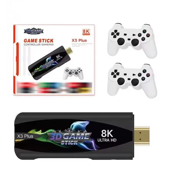 X3 Plus 4K Dual System Game Stick 64GB 30K Games HD Retro Console