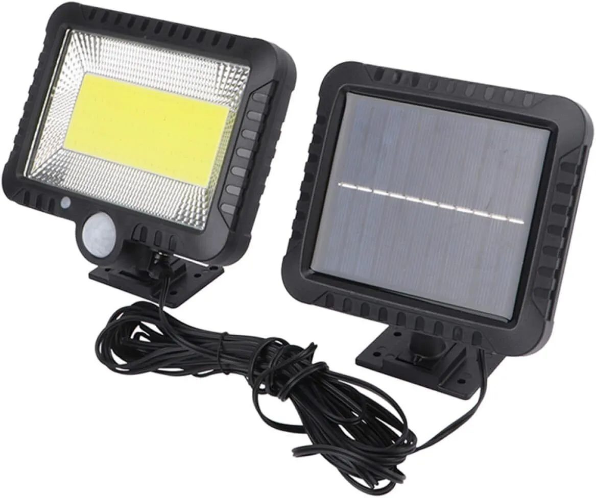 2Pieces Solar Wall Lights Outdoor Human Motion Sensor Solar Lamp Ip65