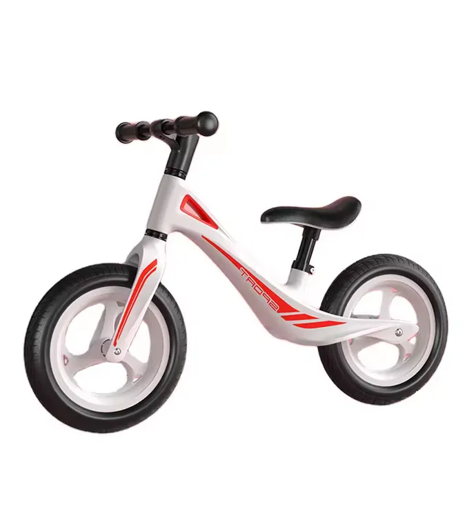 Stylish White And Red Kids Ultimate Balance Bike