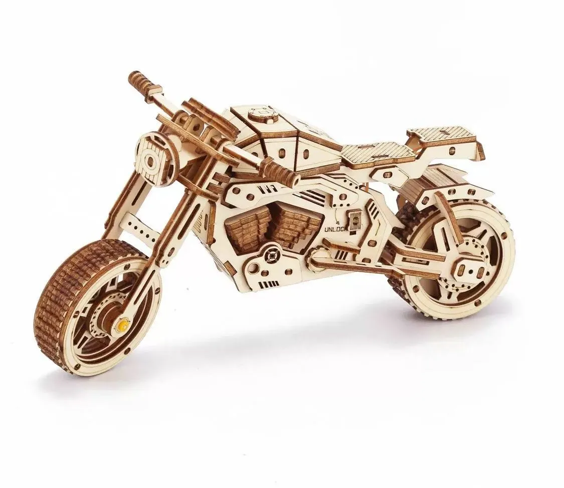 3D Wooden Puzzle Motorcycle Home Decor