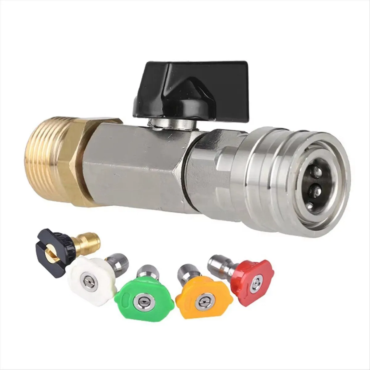 High Pressure Washer Ball Valve Kit 1/4Inch Quick Connector