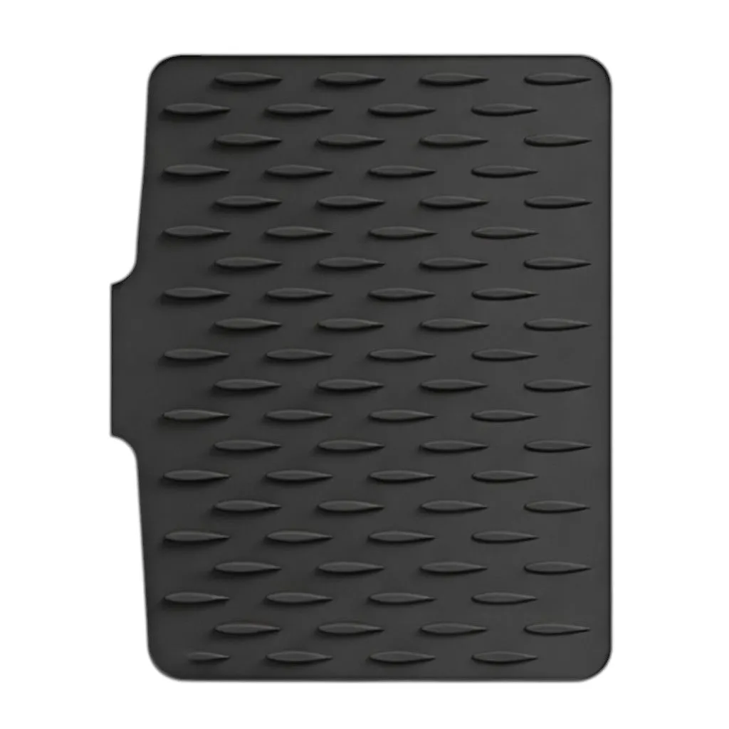 Non-Slip Waterproof Sink & Counter Silicone Drainage Mat - Black