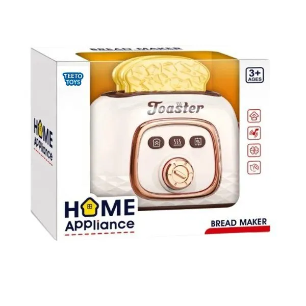 Mini Toaster Playset Toy - Pretend Play Set - Kitchen Appliances