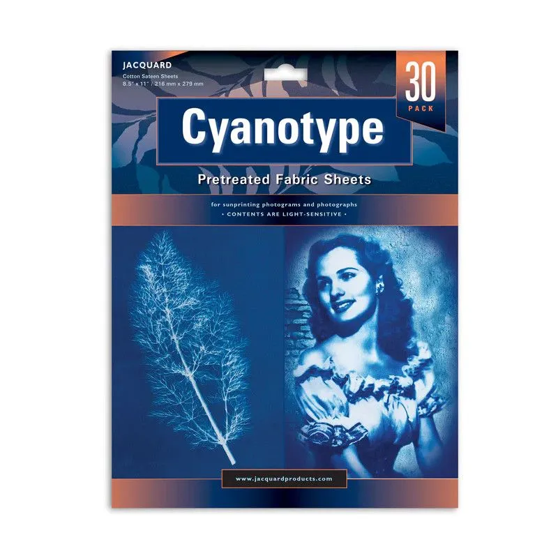 Jacquard Cyanotype Fabric Sheets - 30 Pack