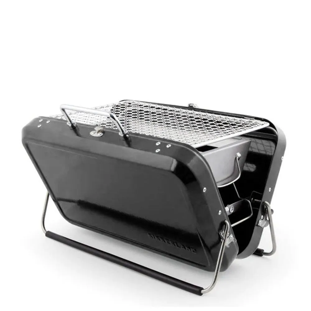 Portable Suitcase BBQ Grill - Black