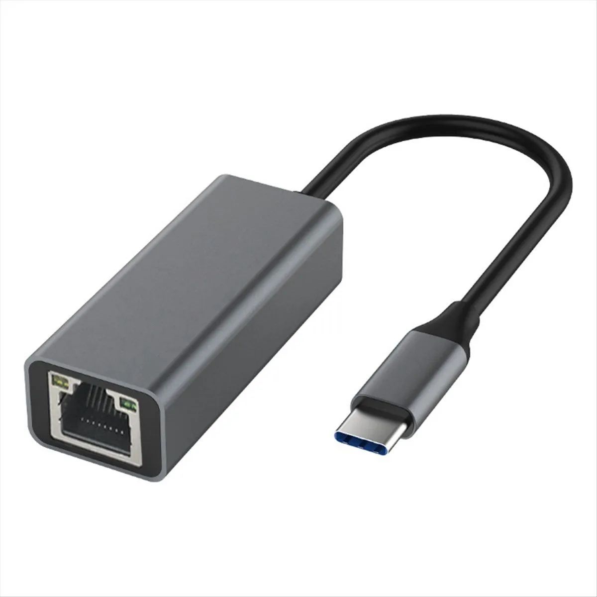Type-C To Ethernet Adapter for All Kinds of Laptops Grey
