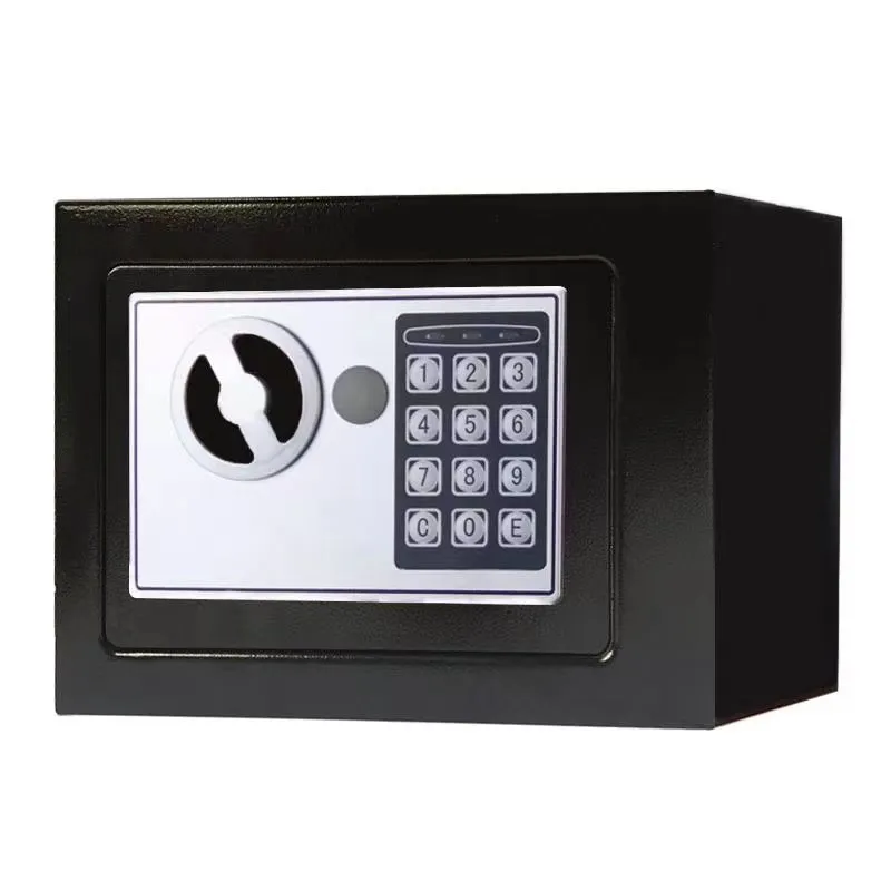 Digital Safety Box Security Safe Anti Theft Office Safe Deposit Box - Black
